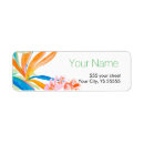 Search for tropical design return address labels Watercolor