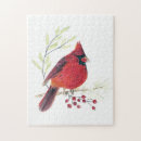 Search for cardinal bird puzzles Red