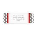 Search for red chevron return address labels Chic