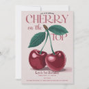 Search for cherry birthday invitations Cherry on top party