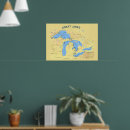 Search for great lakes posters Map