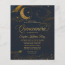 Search for celestial quinceanera invitations Night under the stars