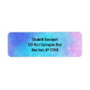 Search for purple and aqua return address labels Trendy