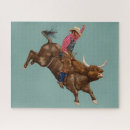 Search for vintage cowboy puzzles Rodeo