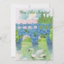 Search for blue swans wedding invitations Flowers