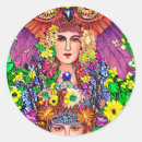 Search for art nouveau flower stickers Colourful