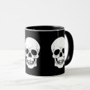 Search for black and white skull mugs Gothic