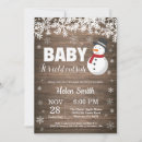 Search for snowman baby shower invitations Snowflake
