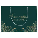 Search for dark green gift bags Script