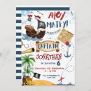 Search for pirate treasure hunt invitations Ahoy matey