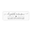 Search for heart return address labels Girly