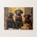 Search for labrador retriever christmas puzzles Puppy