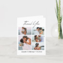 Search for 5 photo wedding thank you cards Typography