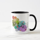 Search for music heart mugs Bass clef