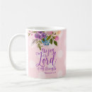 Search for the lord is my strength mugs Floral