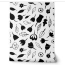 Search for white flower pattern art Monochrome