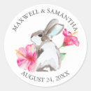 Search for rabbit wedding stickers Cute