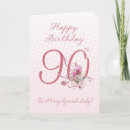 Search for rose 90th birthday cards Pink