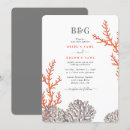 Search for coral beach wedding invitations Tropical