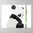 Search for panda posters Black