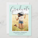 Search for mint green graduation invitations Calligraphy