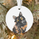 Search for tortoiseshell cat christmas tree decorations Tortie