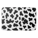Search for black and white cow print bath mats Country