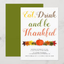 Search for typography thanksgiving invitations Pumpkin