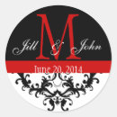 Search for black and red wedding stickers Bride