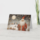 Search for snowy night christmas cards Red