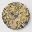 Search for art nouveau clocks Gold