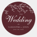 Search for elegant burgundy stickers Watercolor