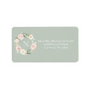 Search for pink and green address stickers Floral