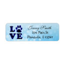 Search for cat love return address labels Blue
