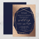 Search for copper and navy wedding invitations Couple