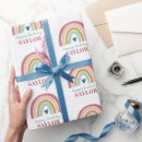 Search for rainbow birthday wrapping paper Cute