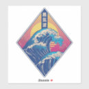 Search for vintage japanese art stickers Great wave