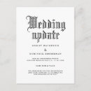 Search for change of date wedding announcement cards Postponement