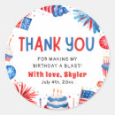 Search for red white blue thank you stickers Fourth of july