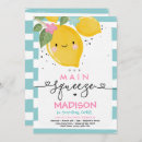 Search for lemonade birthday invitations Lemon birthday party