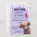 Search for purple cow print invitations Farm animal