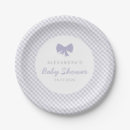 Search for purple gingham paper plates Bow