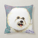 Search for bichon frise cushions White dog