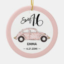 Search for pink rose christmas tree decorations Sweet 16