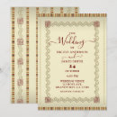 Search for brown red wedding invitations Gold