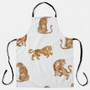 Search for tigers aprons Watercolor