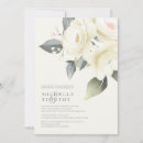 Search for floral rose wedding invitations White roses