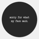 Search for sorry stickers Collection