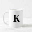 Search for monogram k mugs Typography