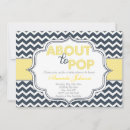 Search for about to pop baby shower invitations Chevron